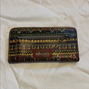 Sakroots Boho Multicolor Patterned Wallet